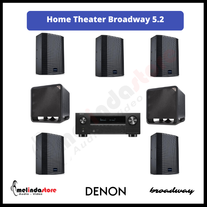 Paket Home Theater Big Room Speaker Broadway 5.2